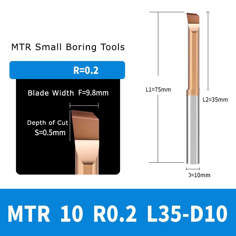 4050 MTR small diameter boring cutter tungsten steel alloy small aperture MTR boring cutter boring cutter milling cutter inner hole cutter seismic resistant micro turning tool Shandong Denso Pricision Tools Co.,Ltd.